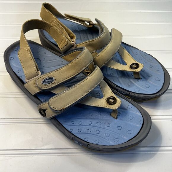 Crocs BITE Size 9 Flip Flops Adjustable Sandal ortho sport removeable insole - Picture 2 of 8